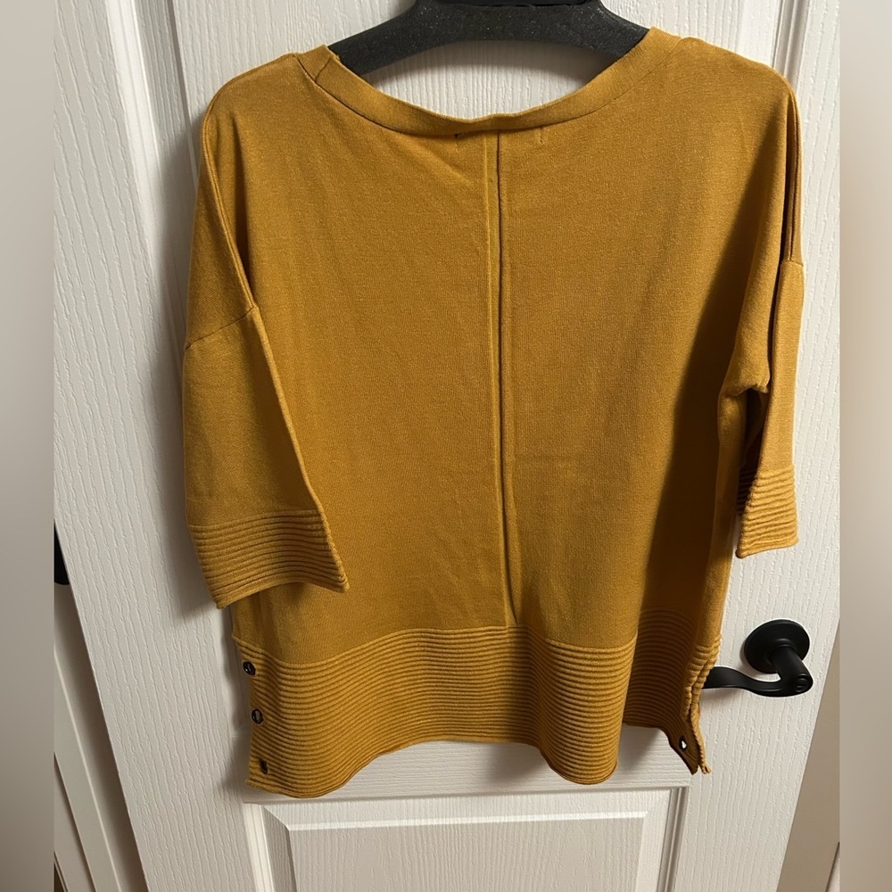 United States Sweaters Mustard Crew Neck Sweater